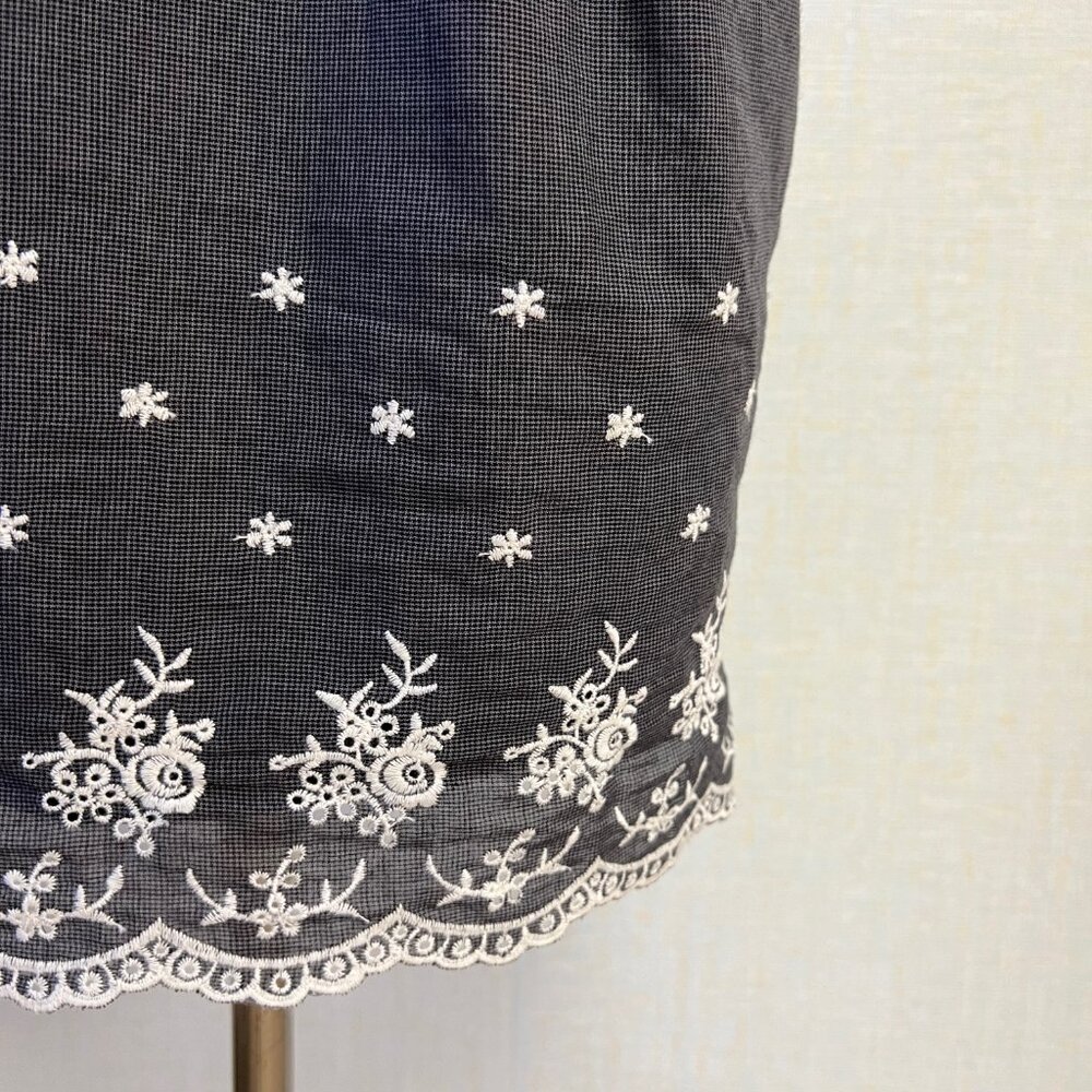 NWT Ddeadstock 2000s Bellissima One Shoulder Bow Embroidered Cotton Dress - Picture 3 of 5
